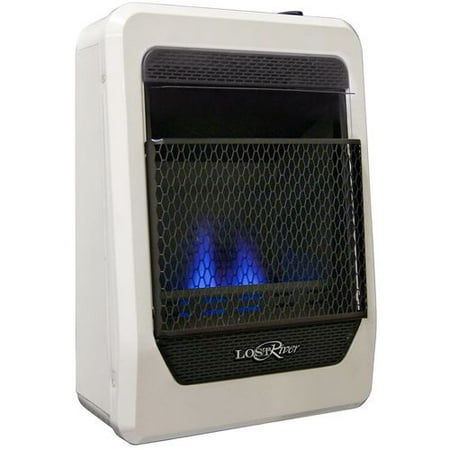 Lost River Liquid Propane Gas Ventless Blue Flame Gas Space Heater - 10,000 BTU, Model#