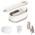 thumbnail image 1 of HFLYJPYW Miniplancha de Vapor para Ropa, Vaporizador de Viaje, Plancha de Vapor Portátil, Plancha de Vapor Micro, Mini Vaporizador de Mano, Planchado en Seco y Húmedo para Viajes en Casa (Blanco), RT, 1 of 5