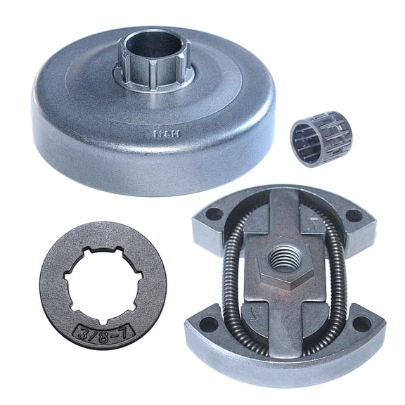 3/8"-7T Clutch Drum Rim Sprocket Needle Bearing Kit for Husqvarna 55 Rancher 50 Chainsaws
