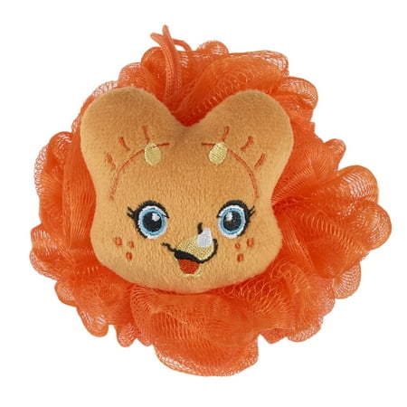 U Style Critter Bath Sponge and Shower Loofah, Orange Dino