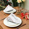 thumbnail image 3 of GZHJMY Boho Rainbow Cloth Napkins Washable Napkin for Dinner Table Decorative for Home Dinner Restaurant Parties 20 Inch 4 Pack Decorative Washcloths, 3 of 7