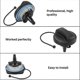 thumbnail image 3 of E27 Rotating Ball Light Bulb PC 6W LED RGB Party Lamp Bulb with 8.2ft Plug Wire for KTV Bar, 3 of 4