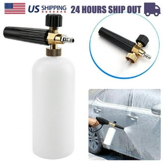 AstroAI Foam Cannon Heavy Duty Car Foam Blaster Wide Metal Neck Bottle  Adjustable Snow Foam Lance for Pressure Washer with 1/4 Quick Connector  and