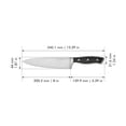 thumbnail image 2 of HENCKELS Couteau de Chef Forgé Accent 8 Pouces, Noir, 2 of 2