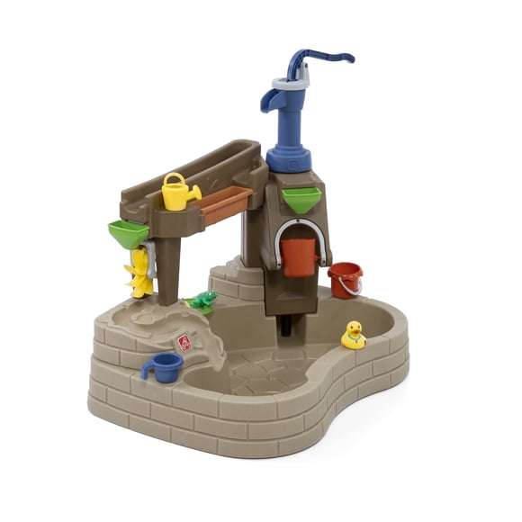 Step2 Pump & Splash Discovery Pond Toddler Sand & Water Toy for Ages 2 and Up