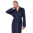 thumbnail image 5 of Aria Women's Stretch Velour Long Sleeve Wrap Sleepwear Robe with Pockets, Sizes XS-5X, 5 of 5