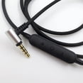 thumbnail image 3 of Methold Reemplazo del cable de audio de la cuerda del auricular Micrófono de 2,5 mm Control de volumen en Cables de extensión Type2 NO2, 3 of 6