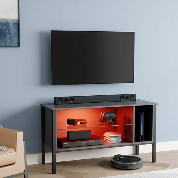 Bestier Gaming Entertainment TV Stand Center with Shelf 44 Inch