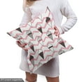 thumbnail image 5 of Ambesonne Ice Cream Fabric by the Yard Upholstery, Summer Desserts Zigzags, 3 Yards, Pale Pink and Dark Grey, 5 of 5