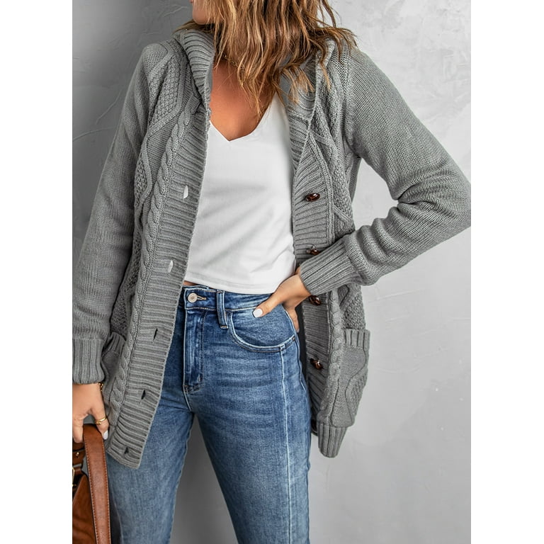 トップス ennoy BUTTON CARDIGAN M Snap Button Front Long Sleeve Sweater Cardigan Hip Length