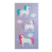 Wildkin Kids 100% Cotton Beach Towel for Boys and Girls (Unicorn Purple)