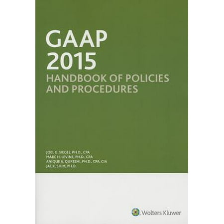 Gaap Handbook Of Policies And Procedures W Cdrom 2015