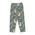 thumbnail image 4 of Qekee Retro Bunny Floral print Women Pajama Pants, 4 of 9