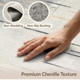 thumbnail image 6 of ODIKA 3'x5' Washable Throw Rug Stain Resistant, Low Profile, Non-Slip Grey Under Abstract Vintage Distressed Motif Interlocking for Entryway, Kitchen, Mudroom, 6 of 7
