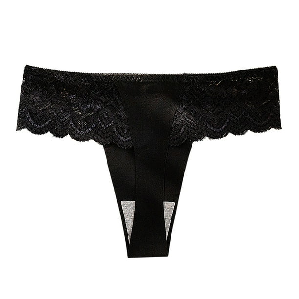 Aayomet Women's Brief Underwear Briefs Lace Hollow Cotton Panties (Red, XL)  