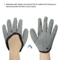 thumbnail image 3 of Uxcell Fishing Gloves for Man Fisherman Professional Non-Slip Puncture Resistant Gloves, Grey(Left) 2 Pack, 3 of 5