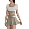 thumbnail image 6 of WRKEKC Two Piece Sets for Women Anti Exposure Sports Skirt Set Yoga Training Fitness Set for Workout and Exercise, 6 of 6