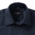 thumbnail image 4 of Russell Collection Mens Long Sleeve Poly-Cotton Easy Care Tailored Poplin Shirt, 4 of 6
