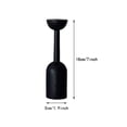 thumbnail image 3 of Vintage Black Iron Candle Holders, Gothic Taper Candlestick Stands with Matte Finish, Heavy Metal Table Centerpiece for Halloween Dinner Party Mantel and Home Decor, 3 of 6