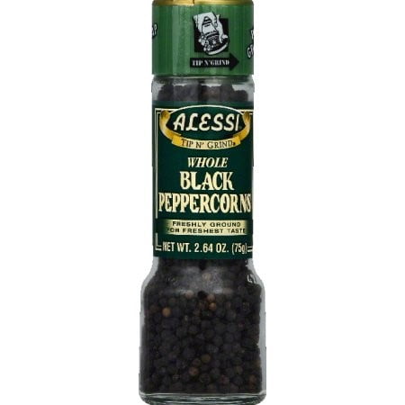 Alessi Black Peppercorn Grinder, 2.64 Ounce by Alessi