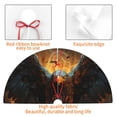 thumbnail image 3 of KLL 48" Christmas Tree Skirt Cool Black Eagle Xmas Tree Skirts Mat for New Year Xmas Holiday Party Indoor Outdoor Home Decoration, 3 of 5