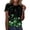 M2-Green, variant on Tees Tops For Women T-Shirts St. Patrick’s Day Short Sleeve Graphic Printed Basic Crew Neck Layer Clothes Green