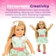 thumbnail image 4 of Playtime by Eimmie Muñeca de 18 pulgadas - Muñecas para niñas con cabello rubio, ojos azules, atuendo, zapatos, pijamas, accesorios de ropa de 18 pulgadas y maleta de viaje - Muñeca de juego para niña, 4 of 5