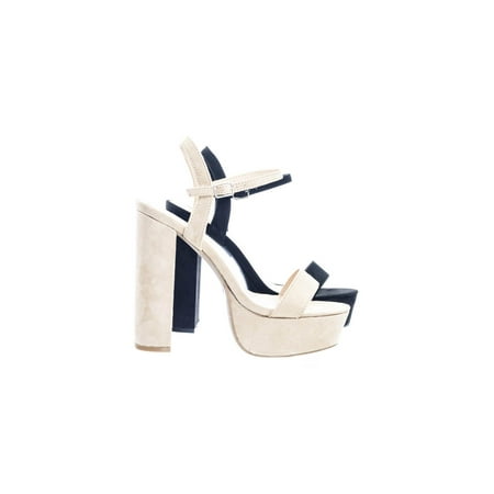 Diva Platform - Fanny01 by Wild Diva, Retro Classic Chunky Block Heel Platform Open Toe Dress Sandal