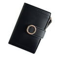 thumbnail image 2 of Mikilon Women Short Style Pure Color Lovely Coin Purse Card Wallet Holder Bag, 2 of 3