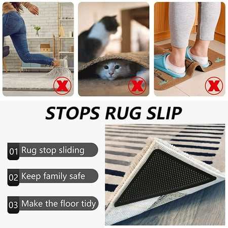 Rug Non Slip Pad Anti Carpet Pads, Keep Rug From Sliding On Wood Floor