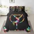 thumbnail image 2 of Erosebridal Sport Gymnastics Bedding Sets Twin Size,Dance Theme Comforter Sets with Sheets,Tie Dye Bed in a Bag Twin size,Lightweight Gradient Room Decorative,Reversible,7pcs, 2 of 6
