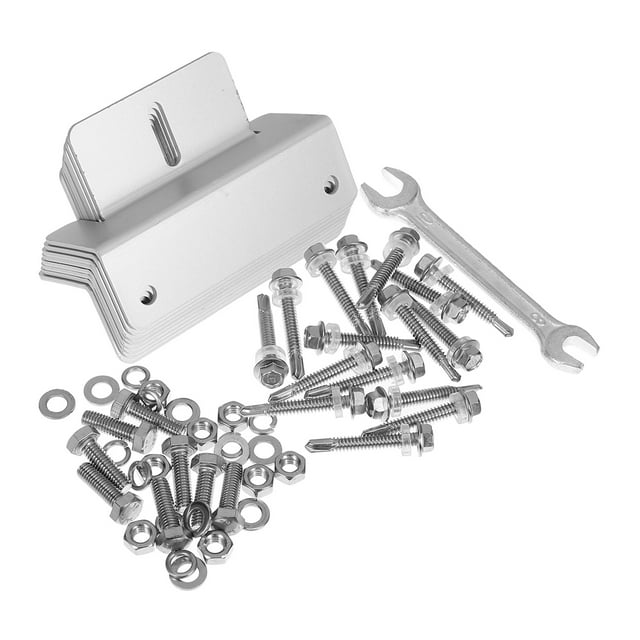KAKOWELY Ensemble de 8 Pcs de Supports de Panneau Solaire en Z, Kit de Support de Panneau Solaire pour VR et Autocaravane, 3,94 X 2,76 X 1,77 Pouces