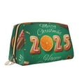 thumbnail image 2 of Picia Merry Christmas 2025 Print Leather Makeup Bag Make Up Bag Travel Toiletry Bag for Her Girlfriend Teacher Teen Girl Gifts, 2 of 8