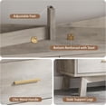 thumbnail image 4 of FANRAL 8 Drawers Dresser for Bedroom,Wood Modern Chest of Drawers with X-Shaped Sturdy Base,Gray Dresser, 4 of 7