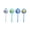 A, variant on HOARBOEG 4-Pack Fluffy Plush Ball Pens, 0.5mm Black Gel Ink Pen, Cute Cartoon Writing Stationery for Teens, Office Desk Supplies, Kawaii Stress Relief Fidget Toy