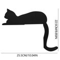 thumbnail image 2 of Halloween Cat Decorations - Black Cat Silhouette Wall Art for Home, Office & Outdoor - Spooky Party Decor, Gift for Women, Cat Lovers - Reversible Shelf & Mantel Decor, 2 of 6