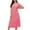 Red, variant on LIaqionyy Nightgowns for Women Short Sleeve Sleepshirt V Neck Nightshirt Soft Sleepwear Dress Loose Comfortable