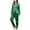 Z001-Green, variant on Censtreet Classic Satin Pajamas for Women Christmas Long Sleeve Button Down Sleepwear Soft Silk Loungewear Pjs Set S-XL