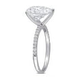 thumbnail image 2 of 4.20 Carat (Ctw) Solitaire Pear-Cut Synthetic Moissanite Engagement Ring 10K White Gold for Women, 2 of 5