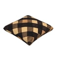 thumbnail image 3 of Multi-Size Linen Sofa Pillow Cover Invisible Zipper Open And Close Strong Use For Sofa Chair Garden Sofa Car Argyle Plaid Brown_2 18"X18", 3 of 8
