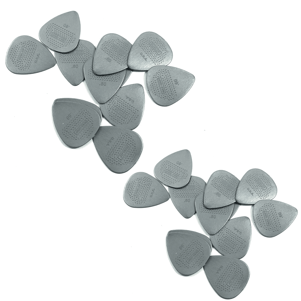 Dunlop Guitar Picks 24 Pack Nylon MaxGrip .60mm guitar picks