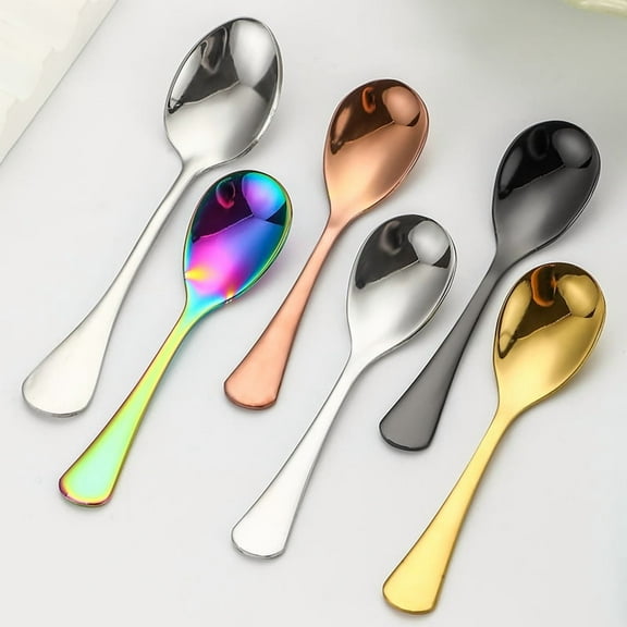 COMIART 5 - piece Special Food Condiment Spoons, 304 Stainless Steel Food - grade Salt - specific Small Spoons for Home Use, Ultra - mini Small Spoons