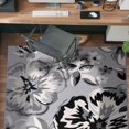 thumbnail image 4 of World Rug Gallery  Modern Floral Design Area Rug Gray 9' x 12' 9' x 12' Indoor Dining Room,Living Room,Bedroom Grey,White,Yellow Rectangle, 4 of 5