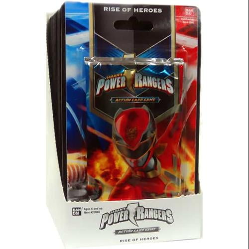 Power Rangers Action Card Game Rise of Heroes Blister Booster Box 
