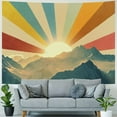 thumbnail image 4 of Creowell  Vintage Sun Tapestry for Classroom Rainbow Boho 70s Sunshine Sunset Tapestries Wall Hanging Aesthetic Retro Tapestrys for Living Room Dorm  40x60inch, 4 of 6