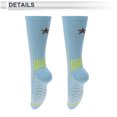 thumbnail image 4 of Calcetines de ciclismo Unique Bargains Antideslizantes Absorbentes de sudor Desodorantes Antifricción Calcetines de bicicleta al aire libre Azules Talla única Mujeres 1 par Patrón de color irregular, 4 of 6