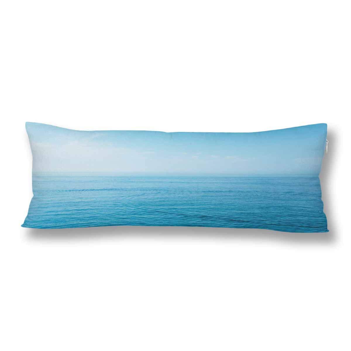 Gckg Calm Sea Ocean Blue Sky Body Pillow Covers Case