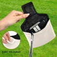 thumbnail image 4 of Haosy Apricot Golf Mallet Putter Cover Strong Magnetic Leather Golf Club Headcover Closure, 4 of 7