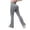 Gray, variant on No Boundarie Women's Flare Knitted Leggings,High Waisted Yoga Pants For Women,Ladies Hip Lift Bell Bottom,White,SizeL