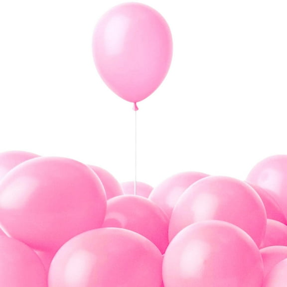 12" Helium-Quality Natural Latex Balloons – 10 Baloons, Light Pink, Safe for Age 8 – Elegant Party Event Decorations: 1CT